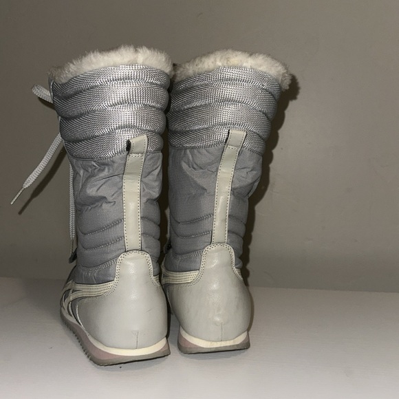 Onitsuka Tiger Women's Boots Light Powder Blue & Cream Lace Up Size 7.5 - Picture 3 of 11